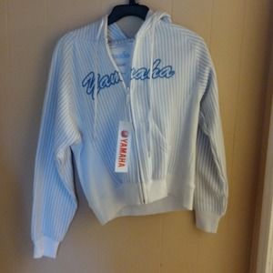 Yamaha zip up hoodie size small NWT